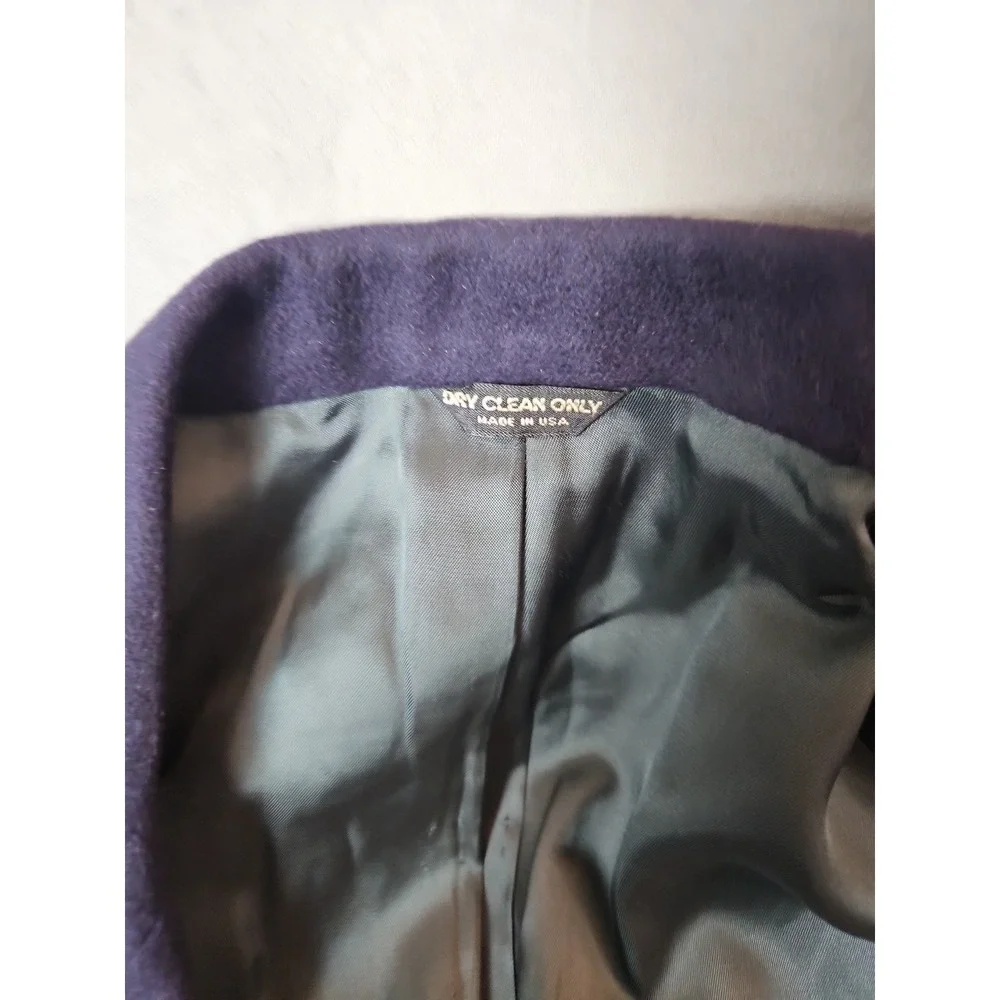 Vintage Resort‎ Collection 100% Cashmere Double Breasted Navy Blazer USA